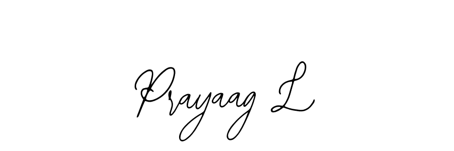 How to make Prayaag L signature? Bearetta-2O07w is a professional autograph style. Create handwritten signature for Prayaag L name. Prayaag L signature style 12 images and pictures png