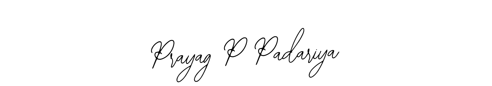 Prayag P Padariya stylish signature style. Best Handwritten Sign (Bearetta-2O07w) for my name. Handwritten Signature Collection Ideas for my name Prayag P Padariya. Prayag P Padariya signature style 12 images and pictures png
