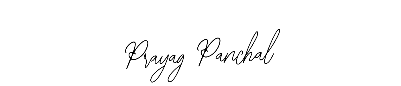 How to make Prayag Panchal name signature. Use Bearetta-2O07w style for creating short signs online. This is the latest handwritten sign. Prayag Panchal signature style 12 images and pictures png