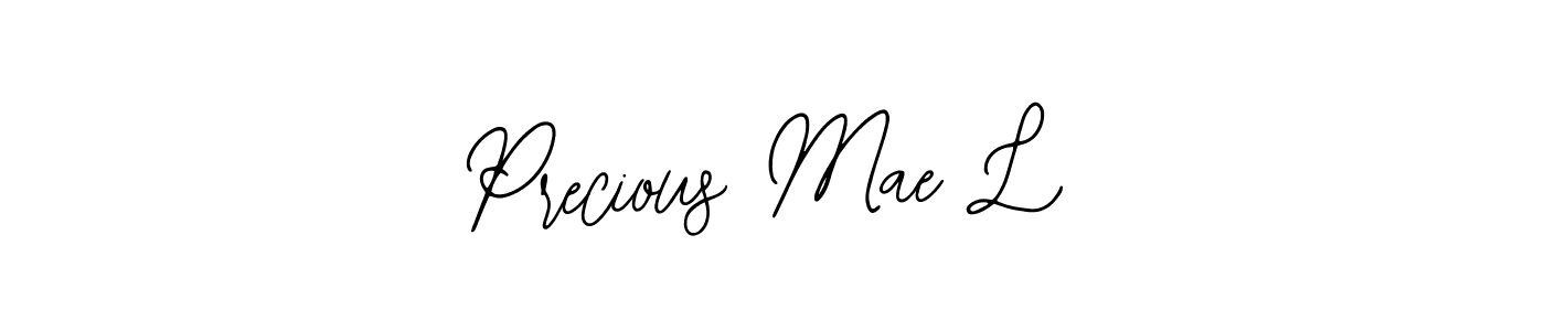 Precious Mae L stylish signature style. Best Handwritten Sign (Bearetta-2O07w) for my name. Handwritten Signature Collection Ideas for my name Precious Mae L. Precious Mae L signature style 12 images and pictures png