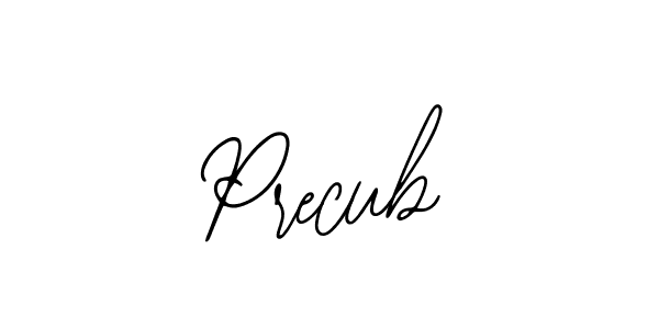 if you are searching for the best signature style for your name Precub. so please give up your signature search. here we have designed multiple signature styles  using Bearetta-2O07w. Precub signature style 12 images and pictures png