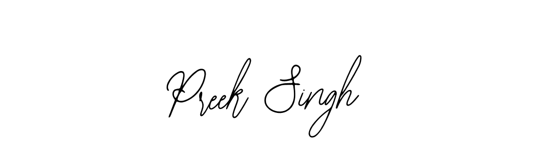 Preek Singh stylish signature style. Best Handwritten Sign (Bearetta-2O07w) for my name. Handwritten Signature Collection Ideas for my name Preek Singh. Preek Singh signature style 12 images and pictures png