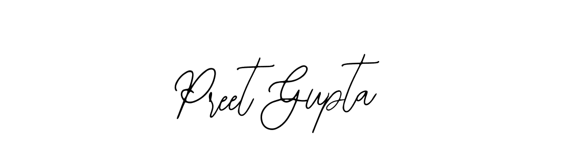 How to make Preet Gupta signature? Bearetta-2O07w is a professional autograph style. Create handwritten signature for Preet Gupta name. Preet Gupta signature style 12 images and pictures png