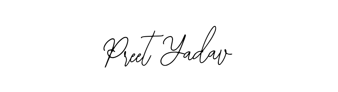 Also You can easily find your signature by using the search form. We will create Preet Yadav name handwritten signature images for you free of cost using Bearetta-2O07w sign style. Preet Yadav signature style 12 images and pictures png
