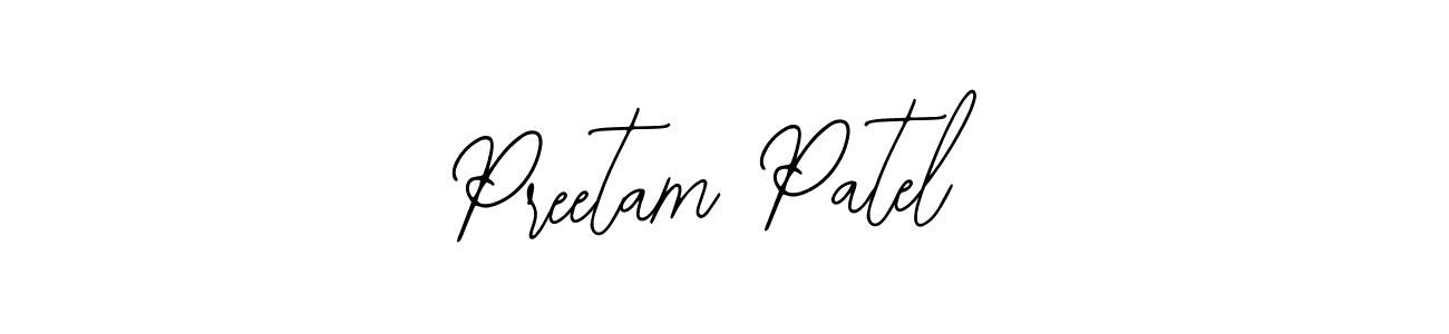 Preetam Patel stylish signature style. Best Handwritten Sign (Bearetta-2O07w) for my name. Handwritten Signature Collection Ideas for my name Preetam Patel. Preetam Patel signature style 12 images and pictures png