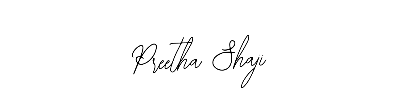 Also we have Preetha Shaji name is the best signature style. Create professional handwritten signature collection using Bearetta-2O07w autograph style. Preetha Shaji signature style 12 images and pictures png