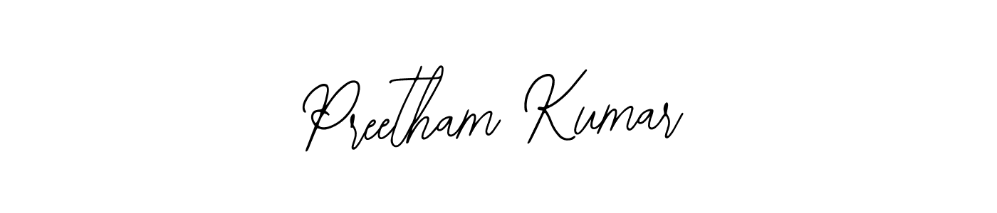 The best way (Bearetta-2O07w) to make a short signature is to pick only two or three words in your name. The name Preetham Kumar include a total of six letters. For converting this name. Preetham Kumar signature style 12 images and pictures png