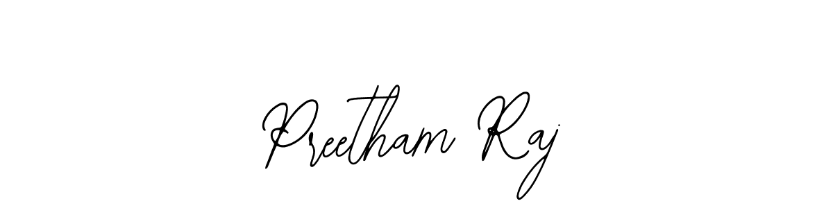 Use a signature maker to create a handwritten signature online. With this signature software, you can design (Bearetta-2O07w) your own signature for name Preetham Raj. Preetham Raj signature style 12 images and pictures png