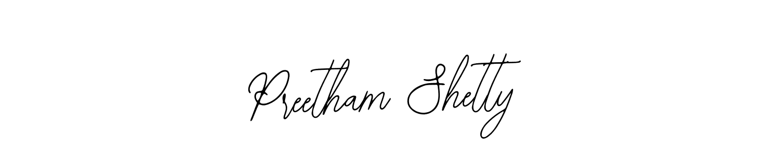 Also You can easily find your signature by using the search form. We will create Preetham Shetty name handwritten signature images for you free of cost using Bearetta-2O07w sign style. Preetham Shetty signature style 12 images and pictures png