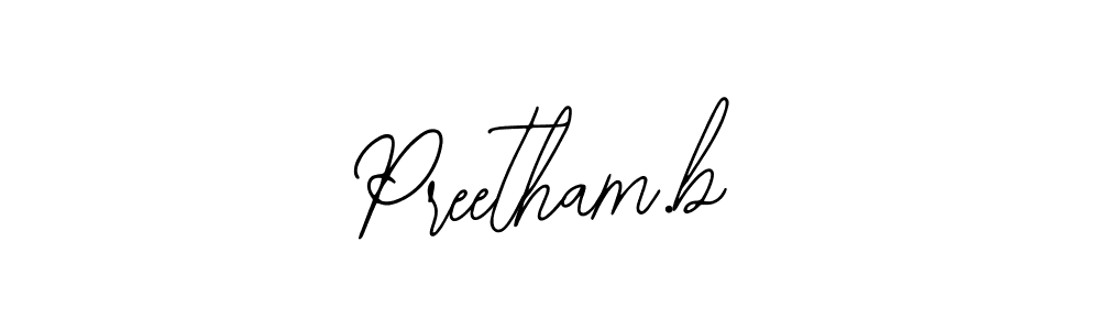 Preetham.b stylish signature style. Best Handwritten Sign (Bearetta-2O07w) for my name. Handwritten Signature Collection Ideas for my name Preetham.b. Preetham.b signature style 12 images and pictures png