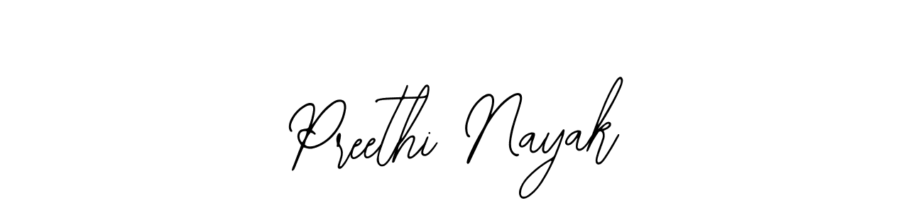 Preethi Nayak stylish signature style. Best Handwritten Sign (Bearetta-2O07w) for my name. Handwritten Signature Collection Ideas for my name Preethi Nayak. Preethi Nayak signature style 12 images and pictures png