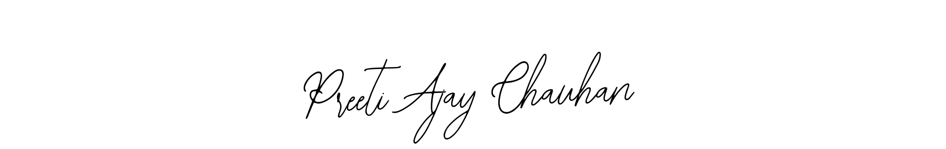 You can use this online signature creator to create a handwritten signature for the name Preeti Ajay Chauhan. This is the best online autograph maker. Preeti Ajay Chauhan signature style 12 images and pictures png