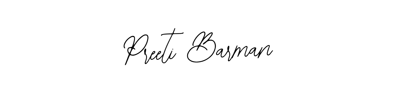 The best way (Bearetta-2O07w) to make a short signature is to pick only two or three words in your name. The name Preeti Barman include a total of six letters. For converting this name. Preeti Barman signature style 12 images and pictures png