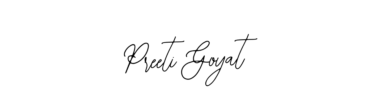 Create a beautiful signature design for name Preeti Goyat. With this signature (Bearetta-2O07w) fonts, you can make a handwritten signature for free. Preeti Goyat signature style 12 images and pictures png