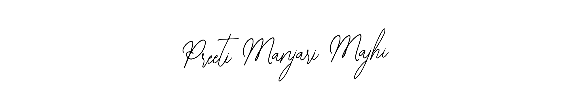 if you are searching for the best signature style for your name Preeti Manjari Majhi. so please give up your signature search. here we have designed multiple signature styles  using Bearetta-2O07w. Preeti Manjari Majhi signature style 12 images and pictures png