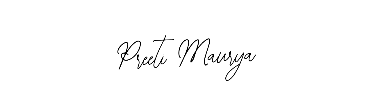 It looks lik you need a new signature style for name Preeti Maurya. Design unique handwritten (Bearetta-2O07w) signature with our free signature maker in just a few clicks. Preeti Maurya signature style 12 images and pictures png