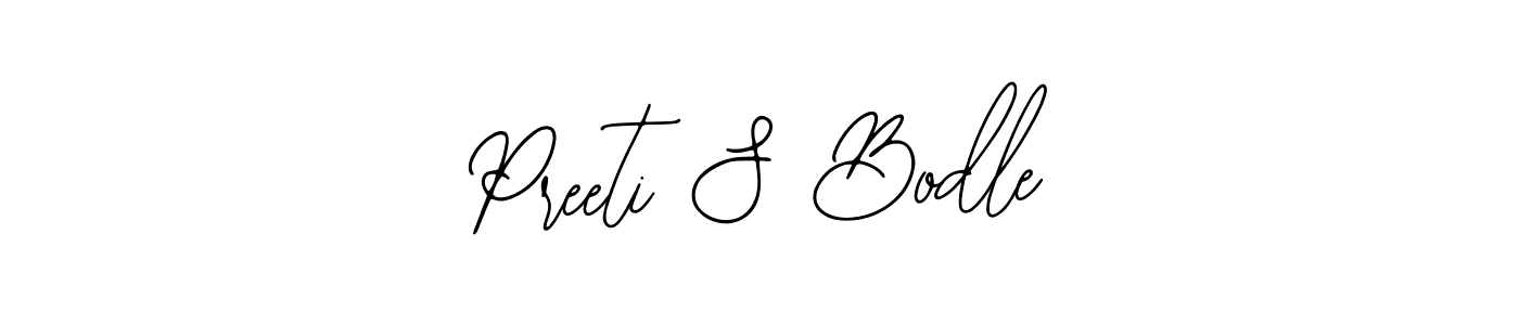 Use a signature maker to create a handwritten signature online. With this signature software, you can design (Bearetta-2O07w) your own signature for name Preeti S Bodle. Preeti S Bodle signature style 12 images and pictures png
