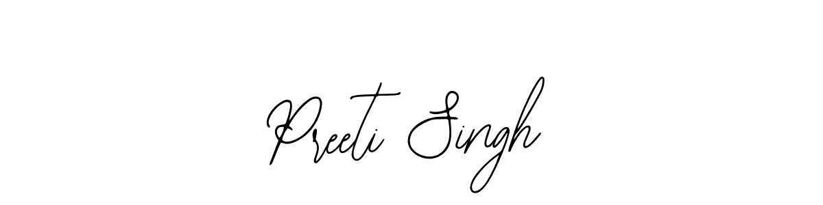 How to make Preeti Singh name signature. Use Bearetta-2O07w style for creating short signs online. This is the latest handwritten sign. Preeti Singh signature style 12 images and pictures png