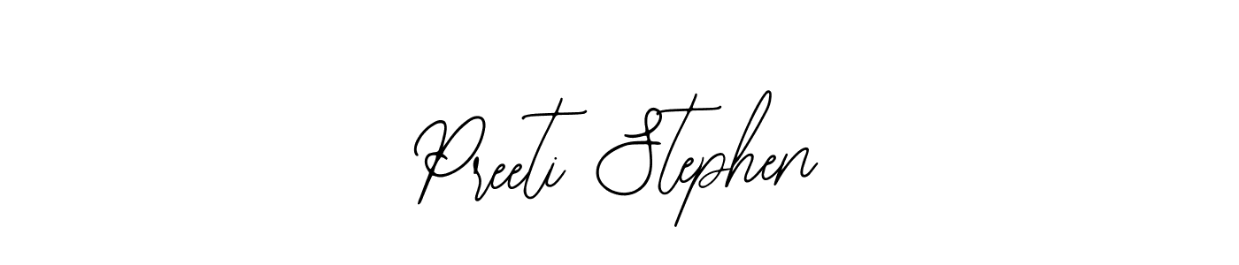 How to make Preeti Stephen signature? Bearetta-2O07w is a professional autograph style. Create handwritten signature for Preeti Stephen name. Preeti Stephen signature style 12 images and pictures png