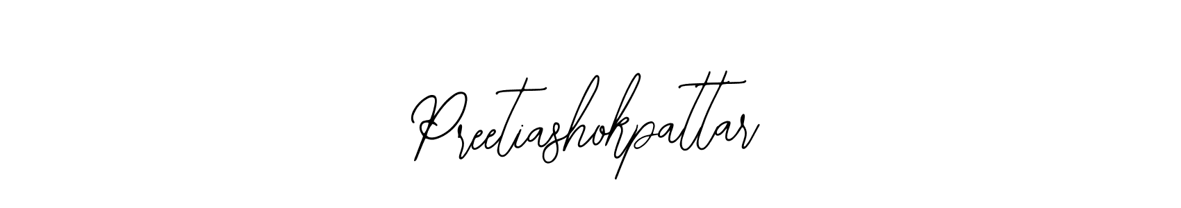 Similarly Bearetta-2O07w is the best handwritten signature design. Signature creator online .You can use it as an online autograph creator for name Preetiashokpattar. Preetiashokpattar signature style 12 images and pictures png