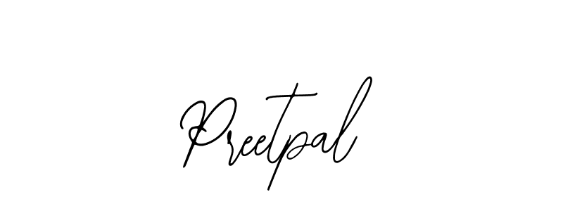 How to make Preetpal name signature. Use Bearetta-2O07w style for creating short signs online. This is the latest handwritten sign. Preetpal signature style 12 images and pictures png