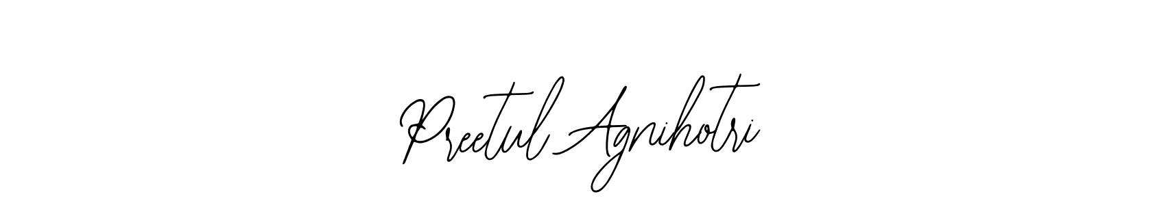 How to make Preetul Agnihotri signature? Bearetta-2O07w is a professional autograph style. Create handwritten signature for Preetul Agnihotri name. Preetul Agnihotri signature style 12 images and pictures png