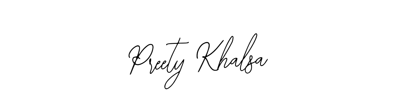 Create a beautiful signature design for name Preety Khalsa. With this signature (Bearetta-2O07w) fonts, you can make a handwritten signature for free. Preety Khalsa signature style 12 images and pictures png