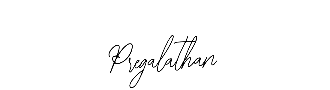 How to make Pregalathan name signature. Use Bearetta-2O07w style for creating short signs online. This is the latest handwritten sign. Pregalathan signature style 12 images and pictures png