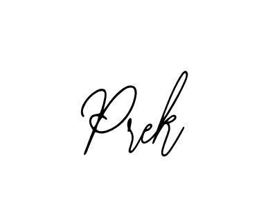 Use a signature maker to create a handwritten signature online. With this signature software, you can design (Bearetta-2O07w) your own signature for name Prek. Prek signature style 12 images and pictures png