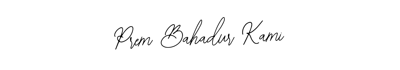 This is the best signature style for the Prem Bahadur Kami name. Also you like these signature font (Bearetta-2O07w). Mix name signature. Prem Bahadur Kami signature style 12 images and pictures png