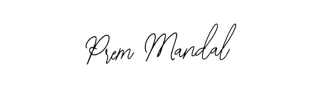 How to make Prem Mandal name signature. Use Bearetta-2O07w style for creating short signs online. This is the latest handwritten sign. Prem Mandal signature style 12 images and pictures png