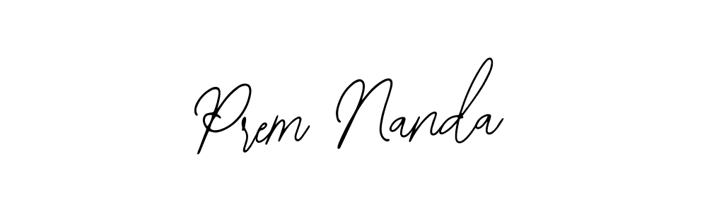 Use a signature maker to create a handwritten signature online. With this signature software, you can design (Bearetta-2O07w) your own signature for name Prem Nanda. Prem Nanda signature style 12 images and pictures png