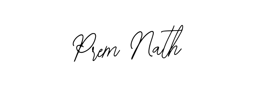 How to make Prem Nath name signature. Use Bearetta-2O07w style for creating short signs online. This is the latest handwritten sign. Prem Nath signature style 12 images and pictures png
