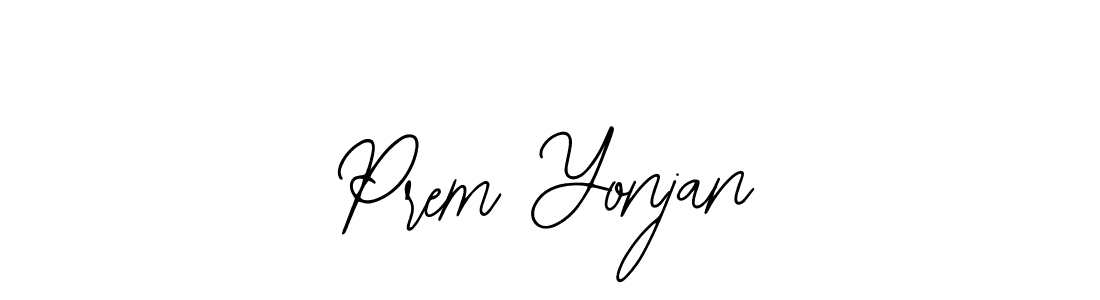 Use a signature maker to create a handwritten signature online. With this signature software, you can design (Bearetta-2O07w) your own signature for name Prem Yonjan. Prem Yonjan signature style 12 images and pictures png