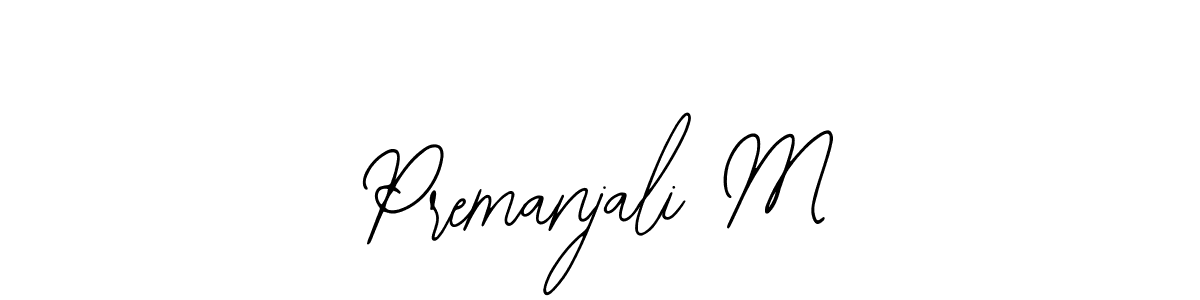 Also You can easily find your signature by using the search form. We will create Premanjali M name handwritten signature images for you free of cost using Bearetta-2O07w sign style. Premanjali M signature style 12 images and pictures png