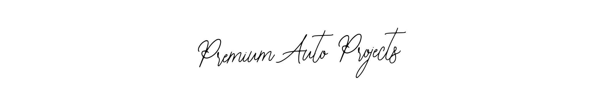 Similarly Bearetta-2O07w is the best handwritten signature design. Signature creator online .You can use it as an online autograph creator for name Premium Auto Projects. Premium Auto Projects signature style 12 images and pictures png