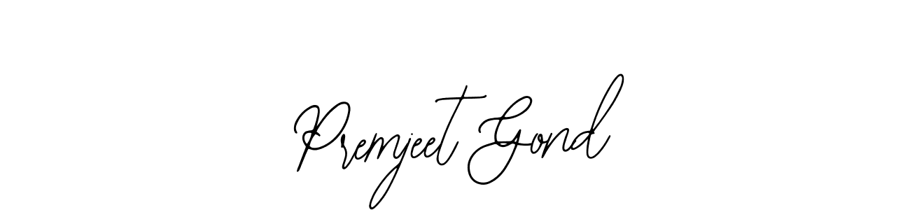 Premjeet Gond stylish signature style. Best Handwritten Sign (Bearetta-2O07w) for my name. Handwritten Signature Collection Ideas for my name Premjeet Gond. Premjeet Gond signature style 12 images and pictures png