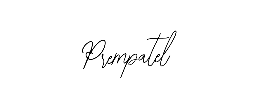 How to make Prempatel signature? Bearetta-2O07w is a professional autograph style. Create handwritten signature for Prempatel name. Prempatel signature style 12 images and pictures png