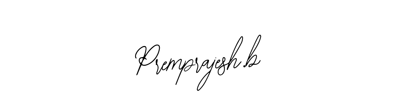 The best way (Bearetta-2O07w) to make a short signature is to pick only two or three words in your name. The name Premprajesh.b include a total of six letters. For converting this name. Premprajesh.b signature style 12 images and pictures png