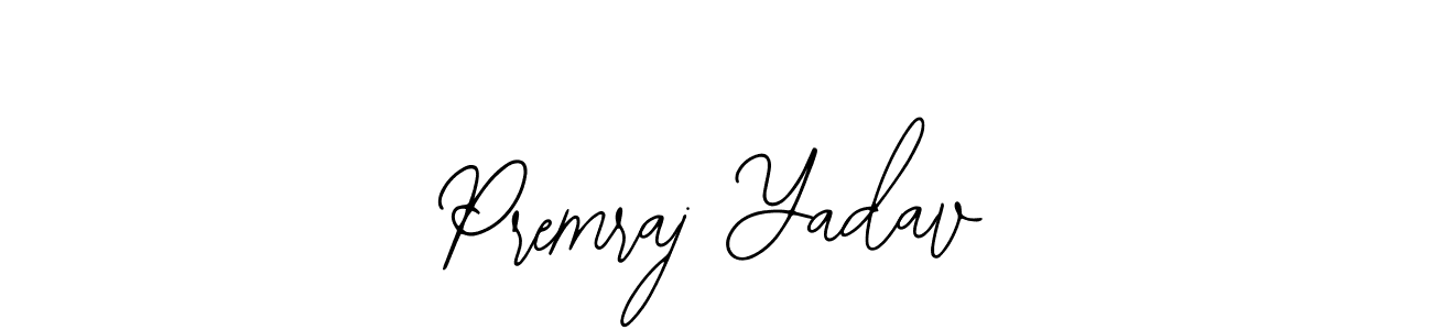 Use a signature maker to create a handwritten signature online. With this signature software, you can design (Bearetta-2O07w) your own signature for name Premraj Yadav. Premraj Yadav signature style 12 images and pictures png
