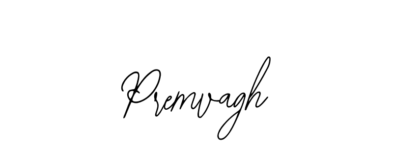 How to make Premvagh name signature. Use Bearetta-2O07w style for creating short signs online. This is the latest handwritten sign. Premvagh signature style 12 images and pictures png