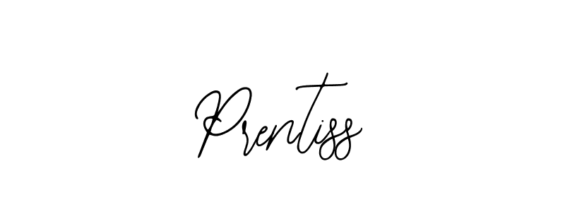 Use a signature maker to create a handwritten signature online. With this signature software, you can design (Bearetta-2O07w) your own signature for name Prentiss. Prentiss signature style 12 images and pictures png