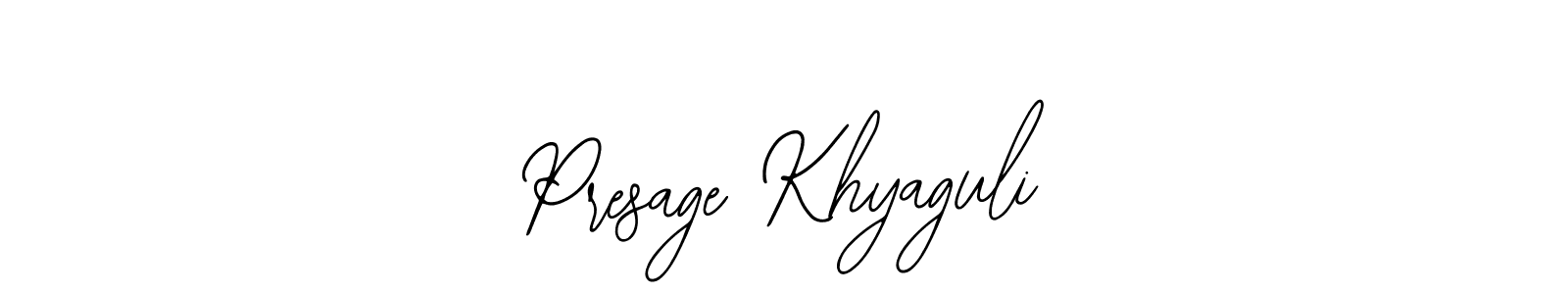 Make a beautiful signature design for name Presage Khyaguli. Use this online signature maker to create a handwritten signature for free. Presage Khyaguli signature style 12 images and pictures png