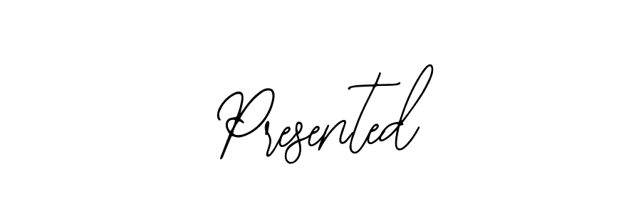 Create a beautiful signature design for name Presented. With this signature (Bearetta-2O07w) fonts, you can make a handwritten signature for free. Presented signature style 12 images and pictures png