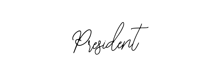 The best way (Bearetta-2O07w) to make a short signature is to pick only two or three words in your name. The name President include a total of six letters. For converting this name. President signature style 12 images and pictures png