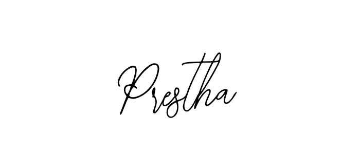 Design your own signature with our free online signature maker. With this signature software, you can create a handwritten (Bearetta-2O07w) signature for name Prestha. Prestha signature style 12 images and pictures png
