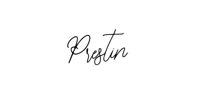 Use a signature maker to create a handwritten signature online. With this signature software, you can design (Bearetta-2O07w) your own signature for name Prestin. Prestin signature style 12 images and pictures png