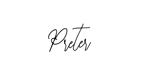 Make a beautiful signature design for name Preter. With this signature (Bearetta-2O07w) style, you can create a handwritten signature for free. Preter signature style 12 images and pictures png