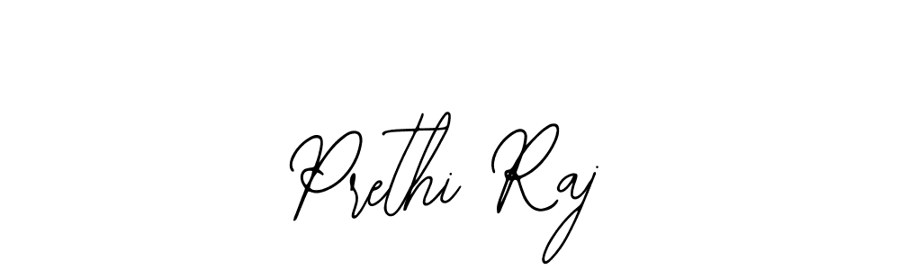 How to make Prethi Raj name signature. Use Bearetta-2O07w style for creating short signs online. This is the latest handwritten sign. Prethi Raj signature style 12 images and pictures png