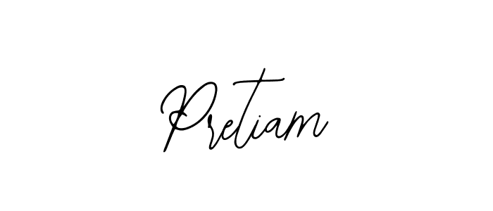 Also we have Pretiam name is the best signature style. Create professional handwritten signature collection using Bearetta-2O07w autograph style. Pretiam signature style 12 images and pictures png